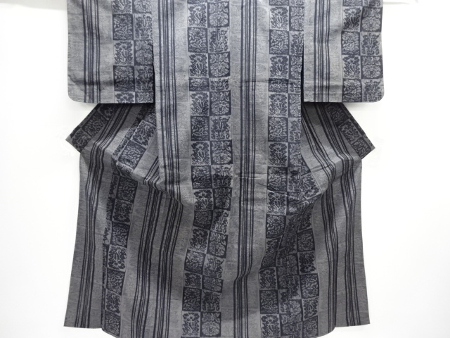 Japanese Kimono / Tsumugi Omeshi Combined weave